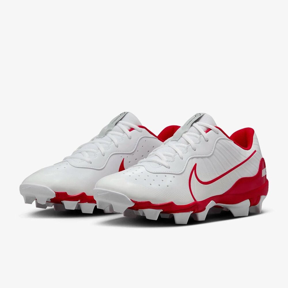 Nike Alpha Huarache 4 Keystone Men's Baseball Rubber Cleats White Red